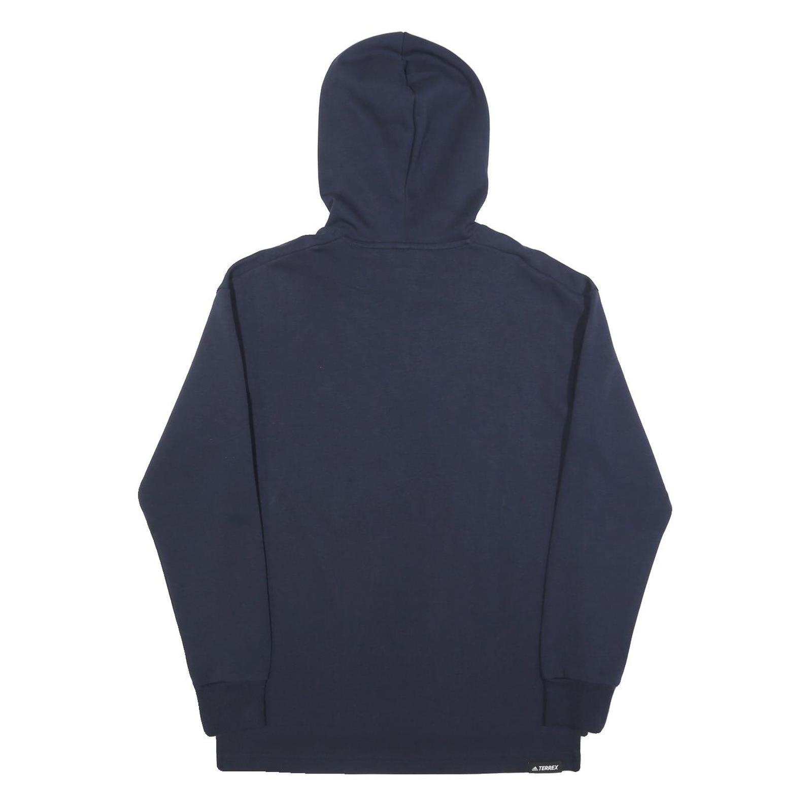 ADIDAS Womens Navy Blue Terrex Pullover Hoodie XS Lightweight Sportswear