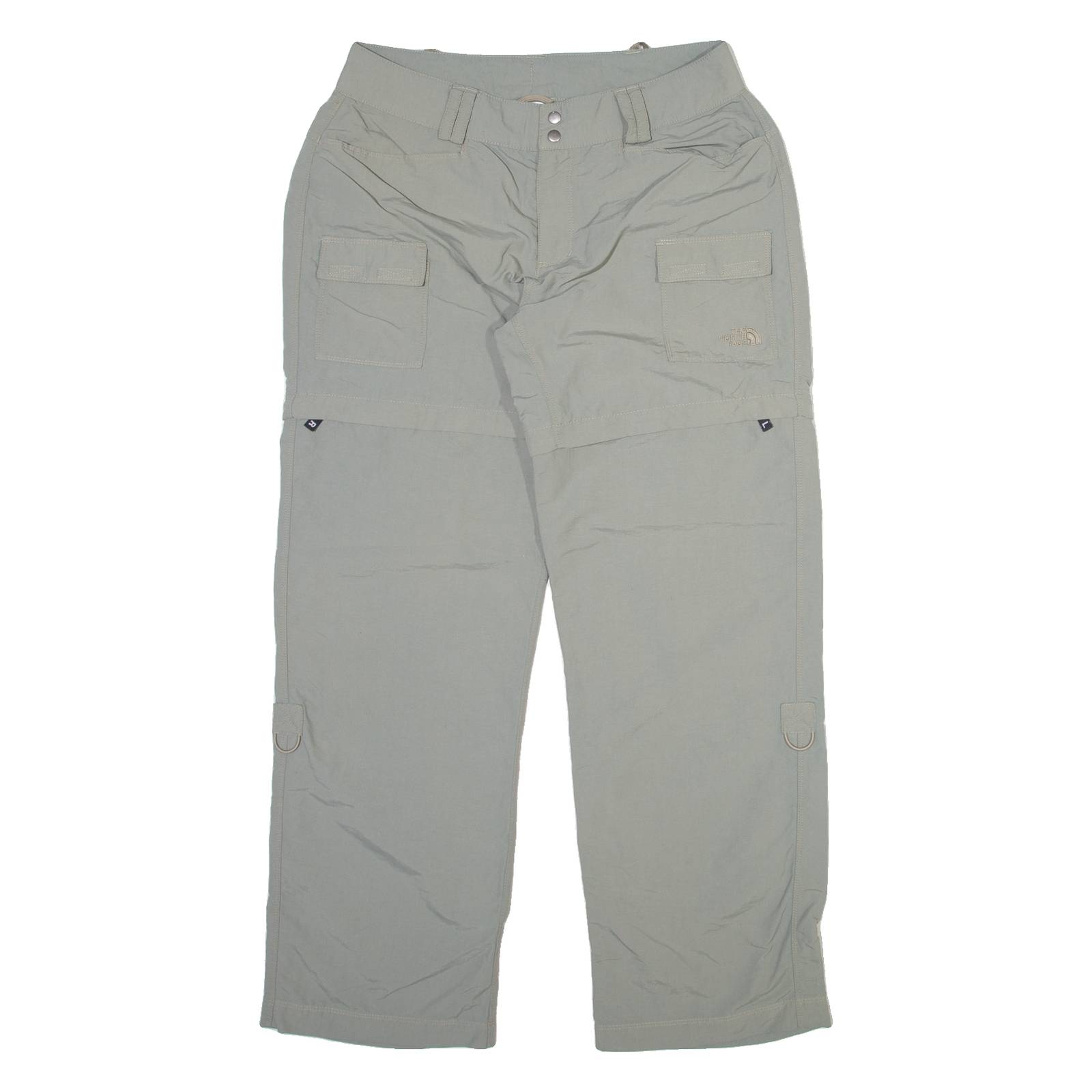 THE NORTH FACE Detachable Legs Womens Trousers Grey Regular Straight W30 L29