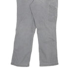 CARHARTT Mens Cotton Blend Grey Relaxed Fit Straight Leg Trousers W32 L28