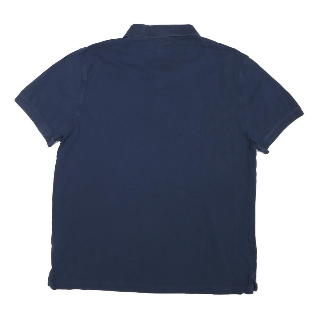 LEVI'S Mens Blue Short Sleeve Polo Shirt L Cotton Blend Casual Basic
