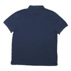 LEVI'S Mens Blue Short Sleeve Polo Shirt L Cotton Blend Casual Basic