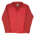JACK WOLFSKIN Womens Red Quilted Jacket UK 10 Polyester Blend Outdoor Zip