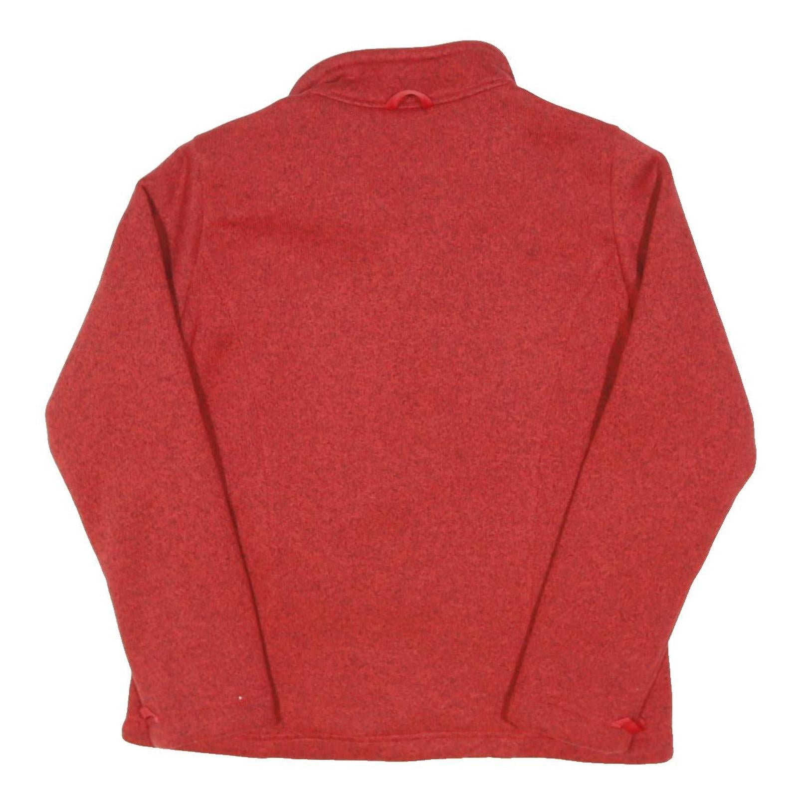 JACK WOLFSKIN Womens Red Quilted Jacket UK 10 Polyester Blend Outdoor Zip