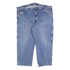 DICKIES Mens Regular Blue Denim Jeans W46 L26 Classic Cotton Blend Zip Pocket