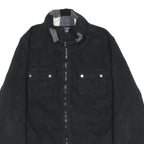 CHAPS Womens Black Jacket XL Polyester Zip Front Plain Casual