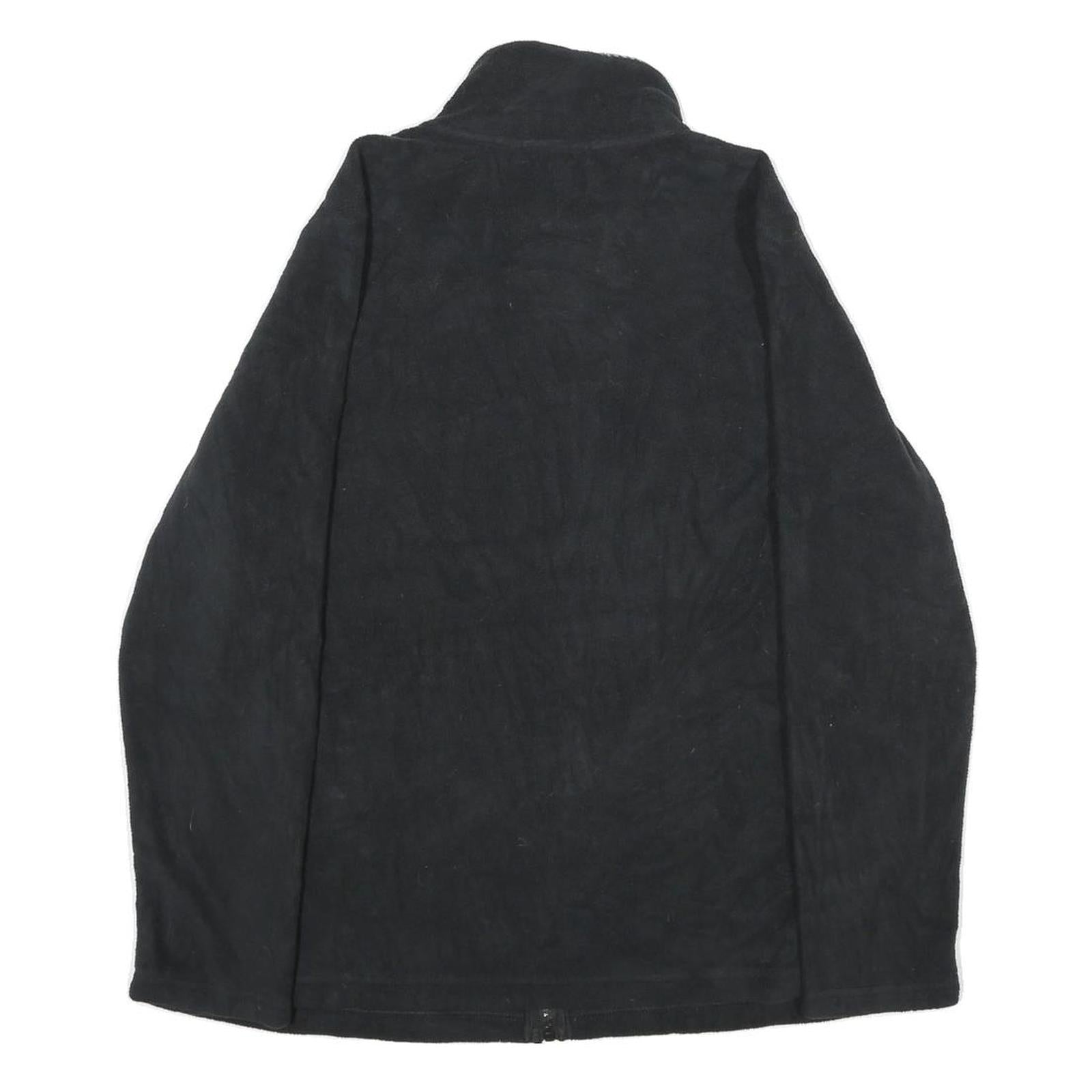 CHAPS Womens Black Jacket XL Polyester Zip Front Plain Casual