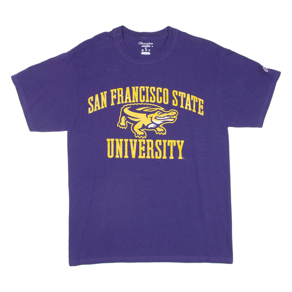 CHAMPION San Francisco State University Mens T-Shirt Purple USA M