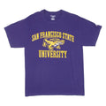 CHAMPION San Francisco State University Mens T-Shirt Purple USA M