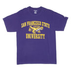 CHAMPION San Francisco State University Mens T-Shirt Purple USA M