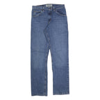 WRANGLER Mens Regular Fit Blue Cotton Denim Jeans W29 L32 Classic Zip Closure