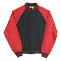 MTA PRO Mens Black & Red Button Bomber Jacket S Polyester Blend Athletic Casual