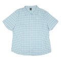 JACK WOLFSKIN Womens Blue Check Shirt 2XL Cotton Blend Lightweight Summer