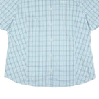 JACK WOLFSKIN Womens Blue Check Shirt 2XL Cotton Blend Lightweight Summer