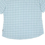 JACK WOLFSKIN Womens Blue Check Shirt 2XL Cotton Blend Lightweight Summer