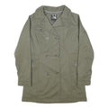 THE NORTH FACE Womens Green Cotton Blend Coat S Herringbone Classic Zip Jacket