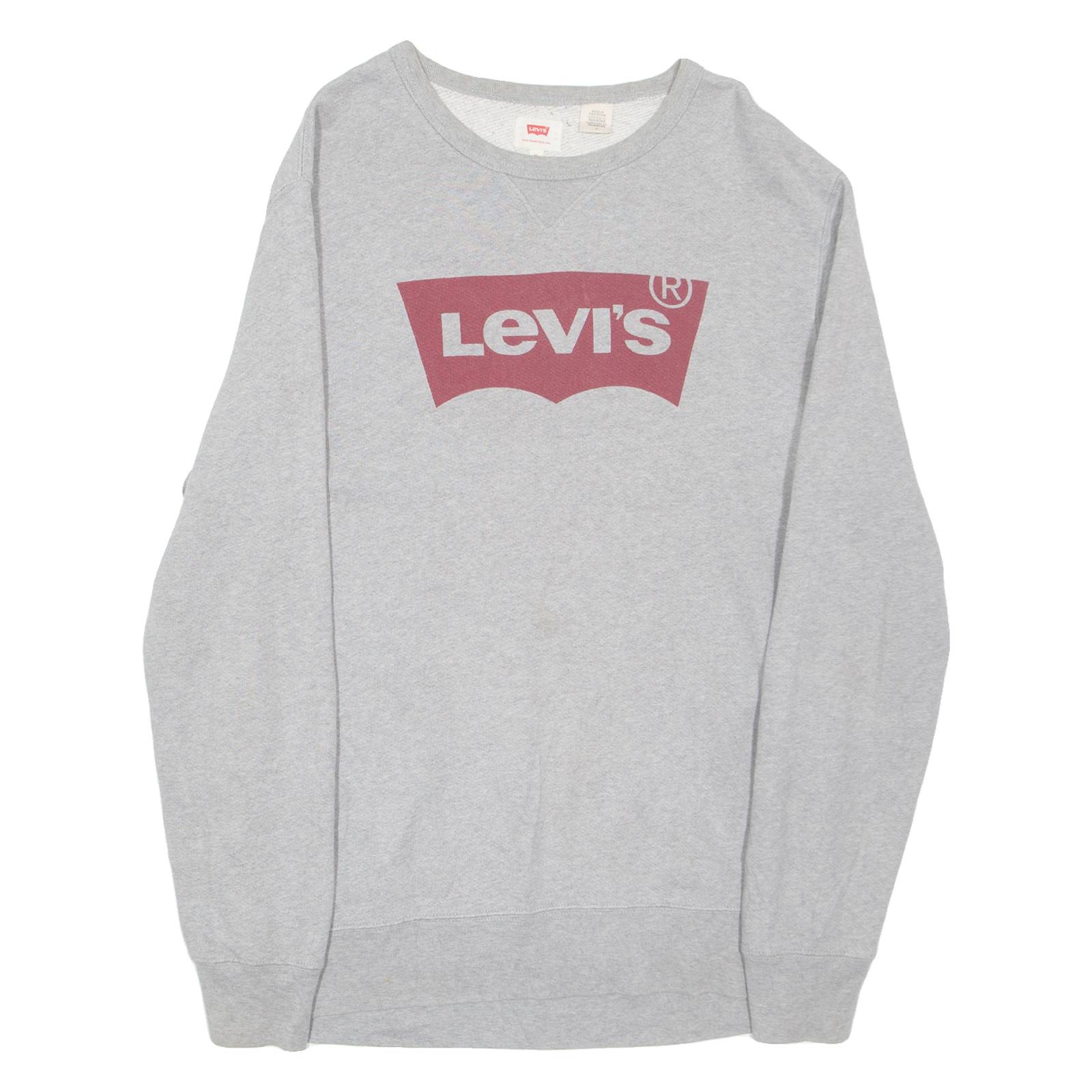 LEVI'S Mens Sweatshirt Grey M