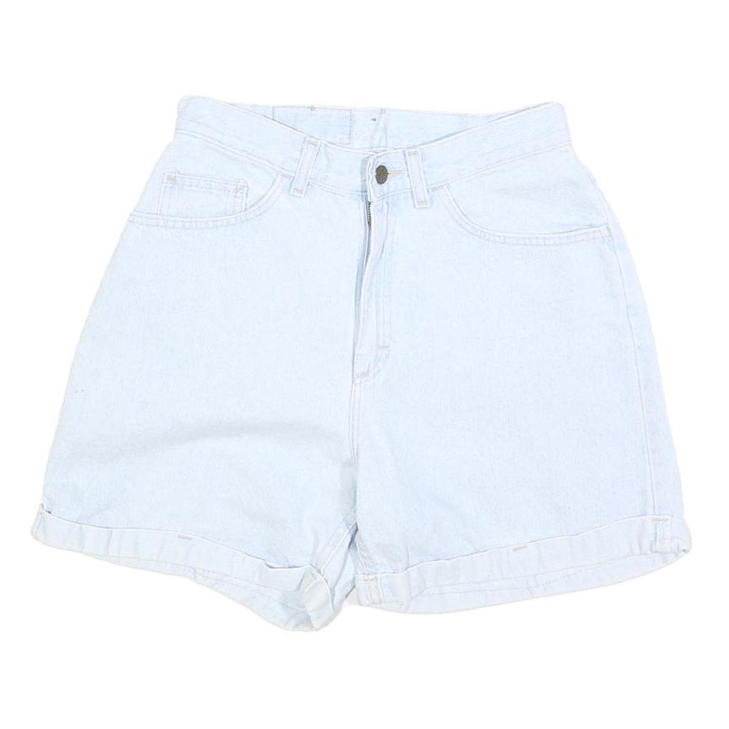RIDERS Womens Shorts Blue Casual S W28 Light Wash Denim Summer