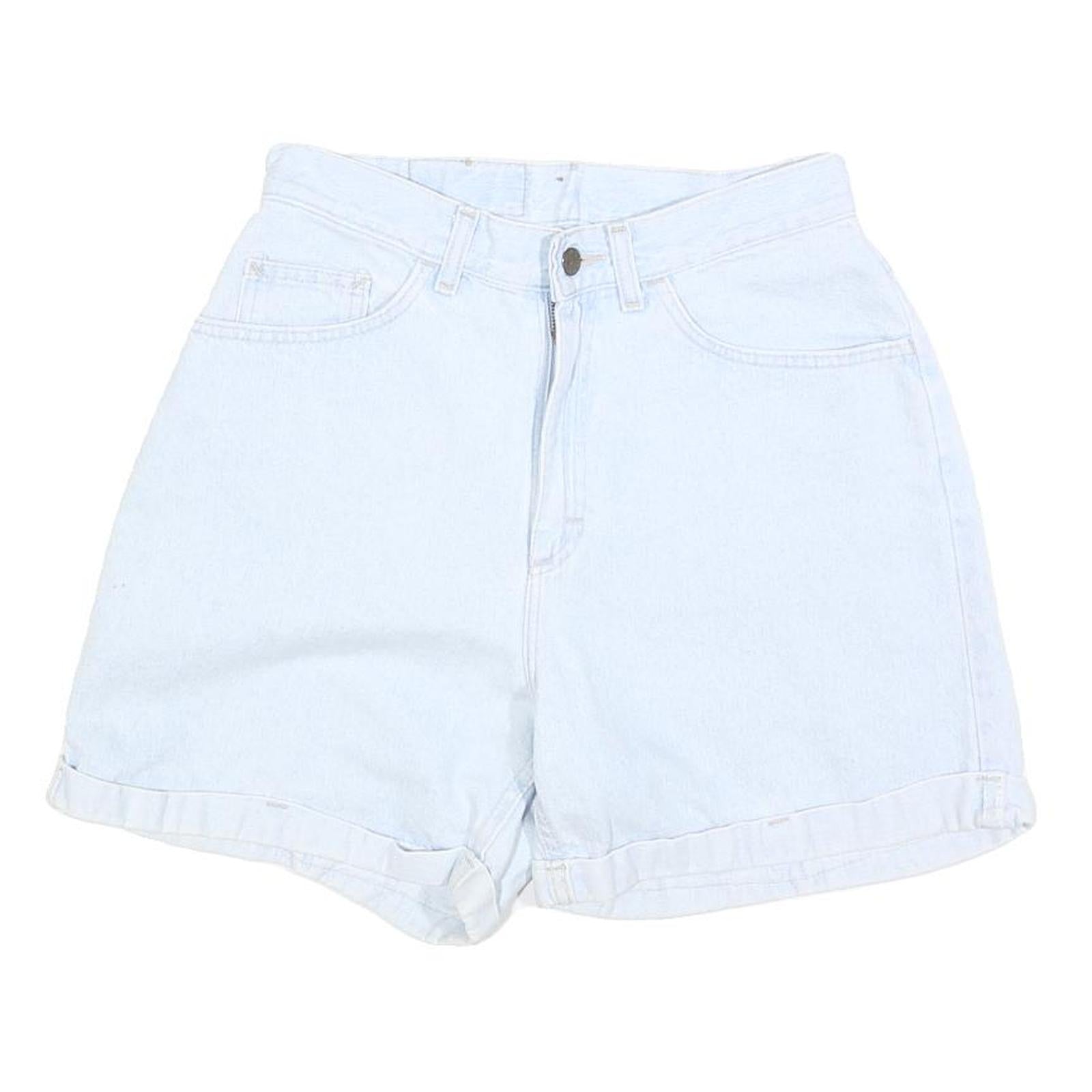RIDERS Womens Shorts Blue Casual S W28 Light Wash Denim Summer