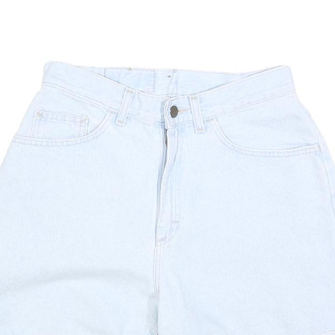 RIDERS Womens Shorts Blue Casual S W28 Light Wash Denim Summer