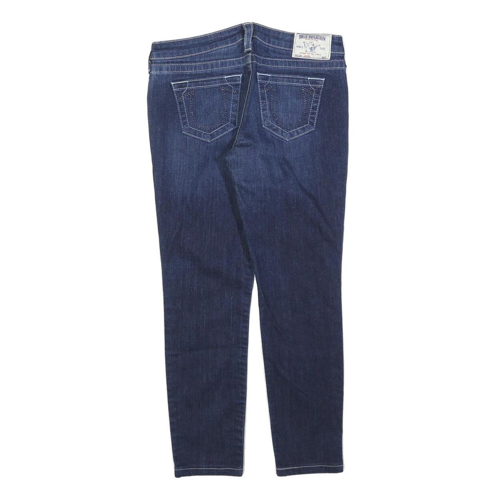 TRUE RELIGION Womens Jeans Blue Slim Skinny Denim Medium W30 L26 Stylish