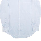 PROSPERO Mens Blue Shirt M Polyester Blend Formal Long Sleeve Button Down