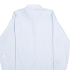 PROSPERO Mens Blue Shirt M Polyester Blend Formal Long Sleeve Button Down