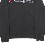 CHAMPION Mens Black Crew Neck M Cotton Logo Sweatshirt Casual Pullover