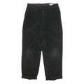 LINEA NATURALE Mens Cotton Blend Black Relaxed Straight Trousers W32 L28 Casual