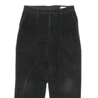 LINEA NATURALE Mens Cotton Blend Black Relaxed Straight Trousers W32 L28 Casual