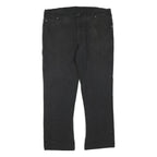 DICKIES Mens Regular Black Denim Cotton Blend Jeans W40 L30 Workwear Casual