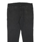 DICKIES Mens Regular Black Denim Cotton Blend Jeans W40 L30 Workwear Casual