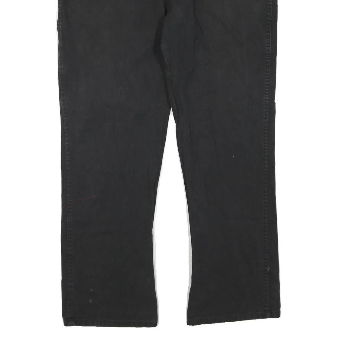 DICKIES Mens Regular Black Denim Cotton Blend Jeans W40 L30 Workwear Casual