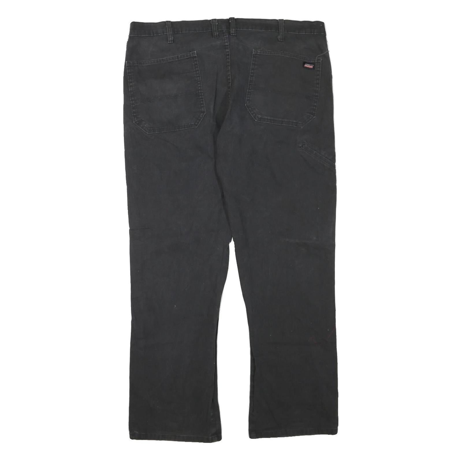 DICKIES Mens Regular Black Denim Cotton Blend Jeans W40 L30 Workwear Casual