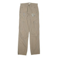 VERTBAUDET Mens Cotton Blend Beige Casual Regular Fit Cargo Trousers W26 L31