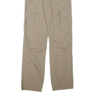VERTBAUDET Mens Cotton Blend Beige Casual Regular Fit Cargo Trousers W26 L31