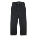 REPLAY Mens Black Regular Fit Jeans Denim Button W33 L33 Classic Style