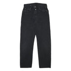 REPLAY Mens Black Regular Fit Jeans Denim Button W33 L33 Classic Style