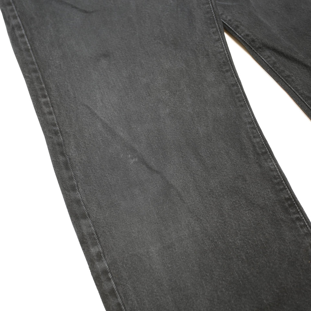 REPLAY Mens Black Regular Fit Jeans Denim Button W33 L33 Classic Style