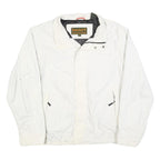 TIMBERLAND Mens White Zip Jacket XL Polyester Blend Outdoor Casual Weathergear