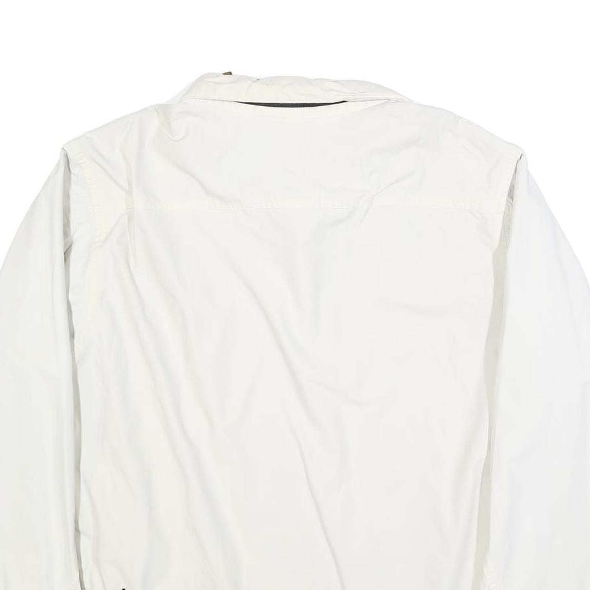 TIMBERLAND Mens White Zip Jacket XL Polyester Blend Outdoor Casual Weathergear