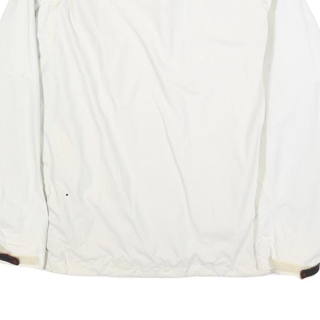 TIMBERLAND Mens White Zip Jacket XL Polyester Blend Outdoor Casual Weathergear