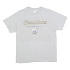 GILDAN Mens Grey Commodores Baseball Graphic T-Shirt L Short Sleeve Crew Neck