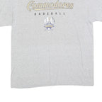 GILDAN Mens Grey Commodores Baseball Graphic T-Shirt L Short Sleeve Crew Neck