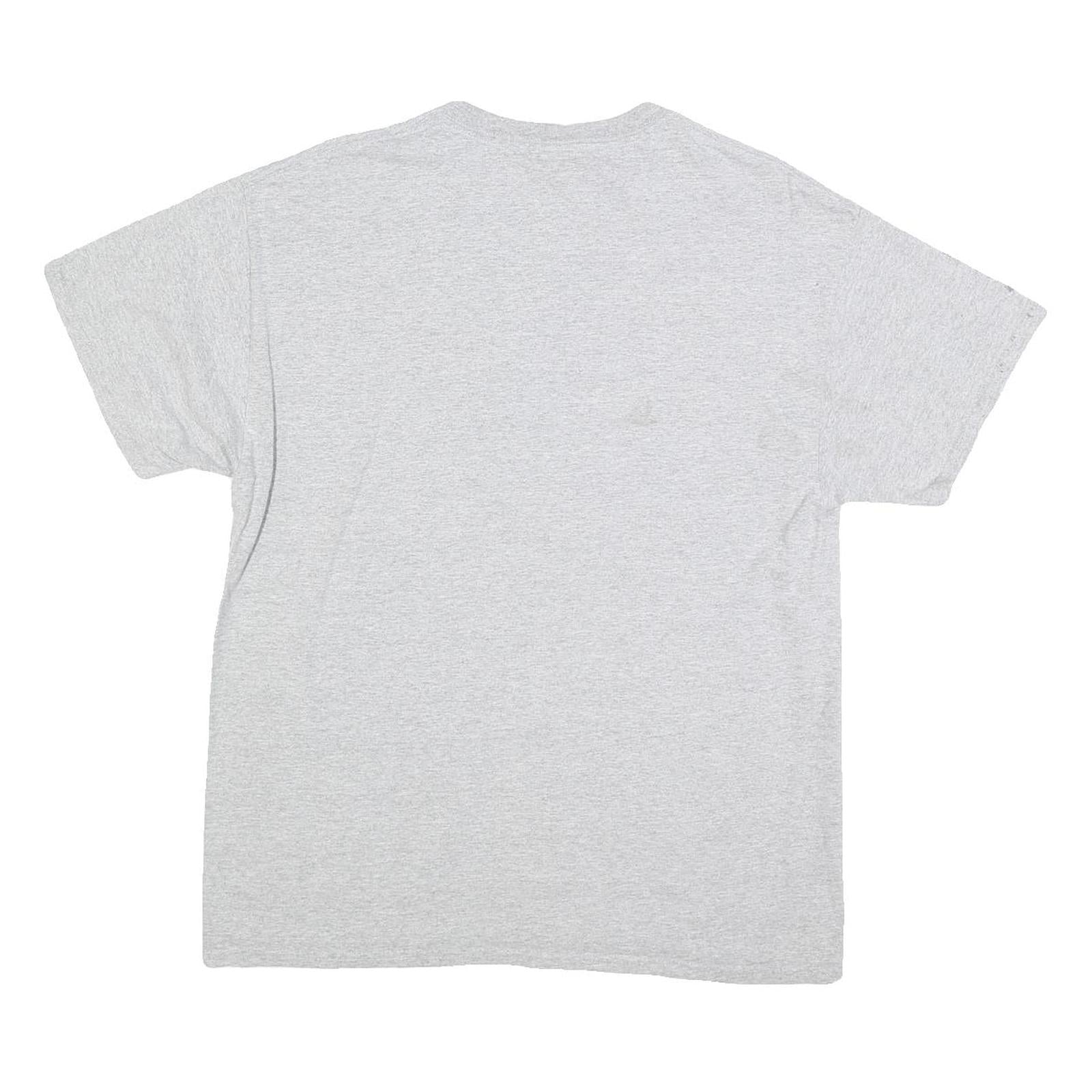 GILDAN Mens Grey Commodores Baseball Graphic T-Shirt L Short Sleeve Crew Neck