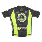 VOLER Mens Black & Yellow Cycling T-Shirt XL Short Sleeve Crew Neck USA MTB