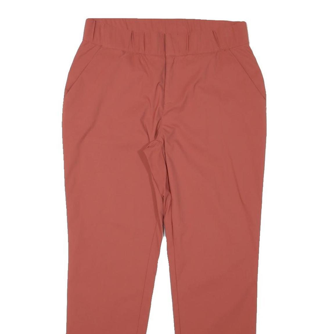 COLUMBIA Womens Relaxed Red Polyester Blend Zip Trousers W28 L27 Casual Outdoor