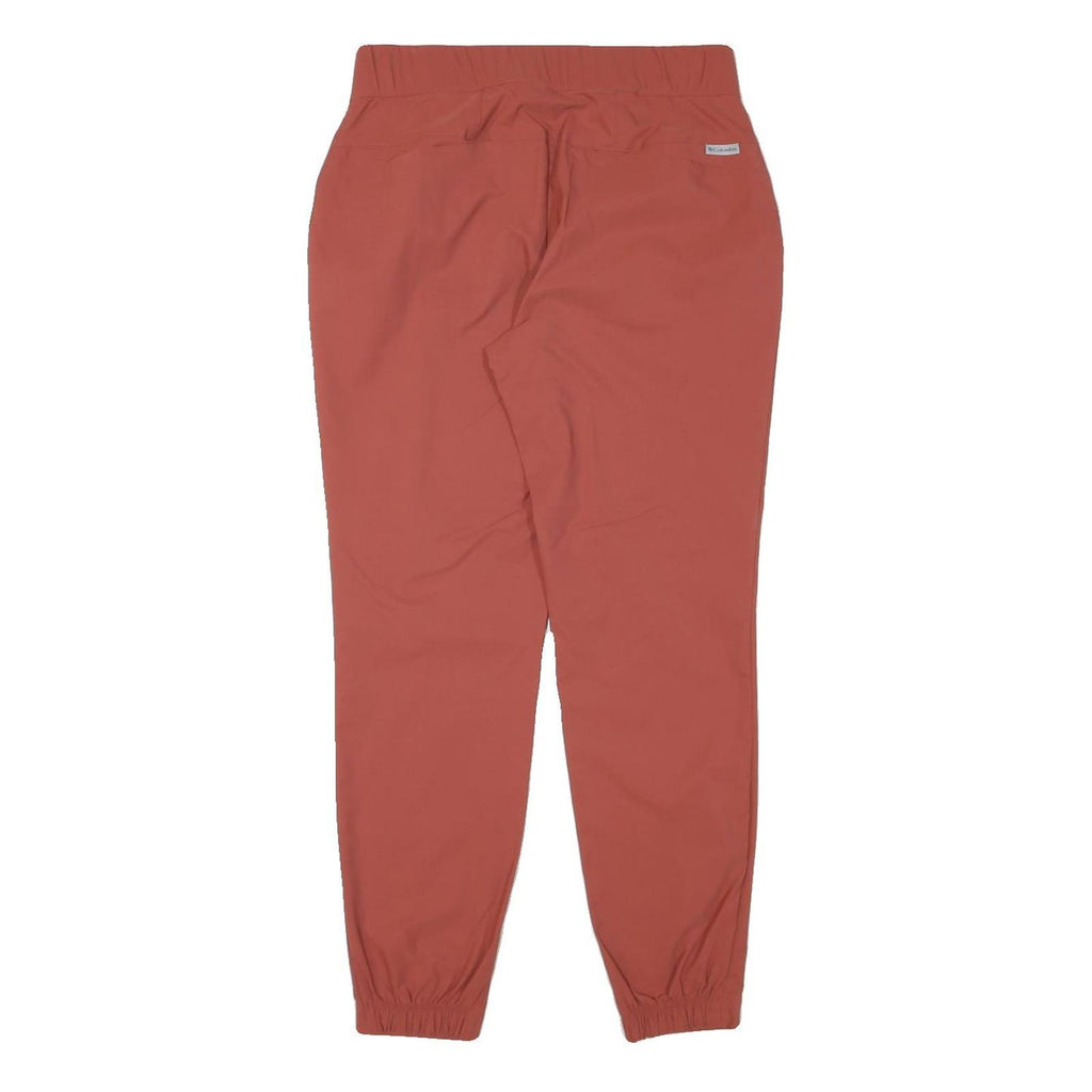 COLUMBIA Womens Relaxed Red Polyester Blend Zip Trousers W28 L27 Casual Outdoor