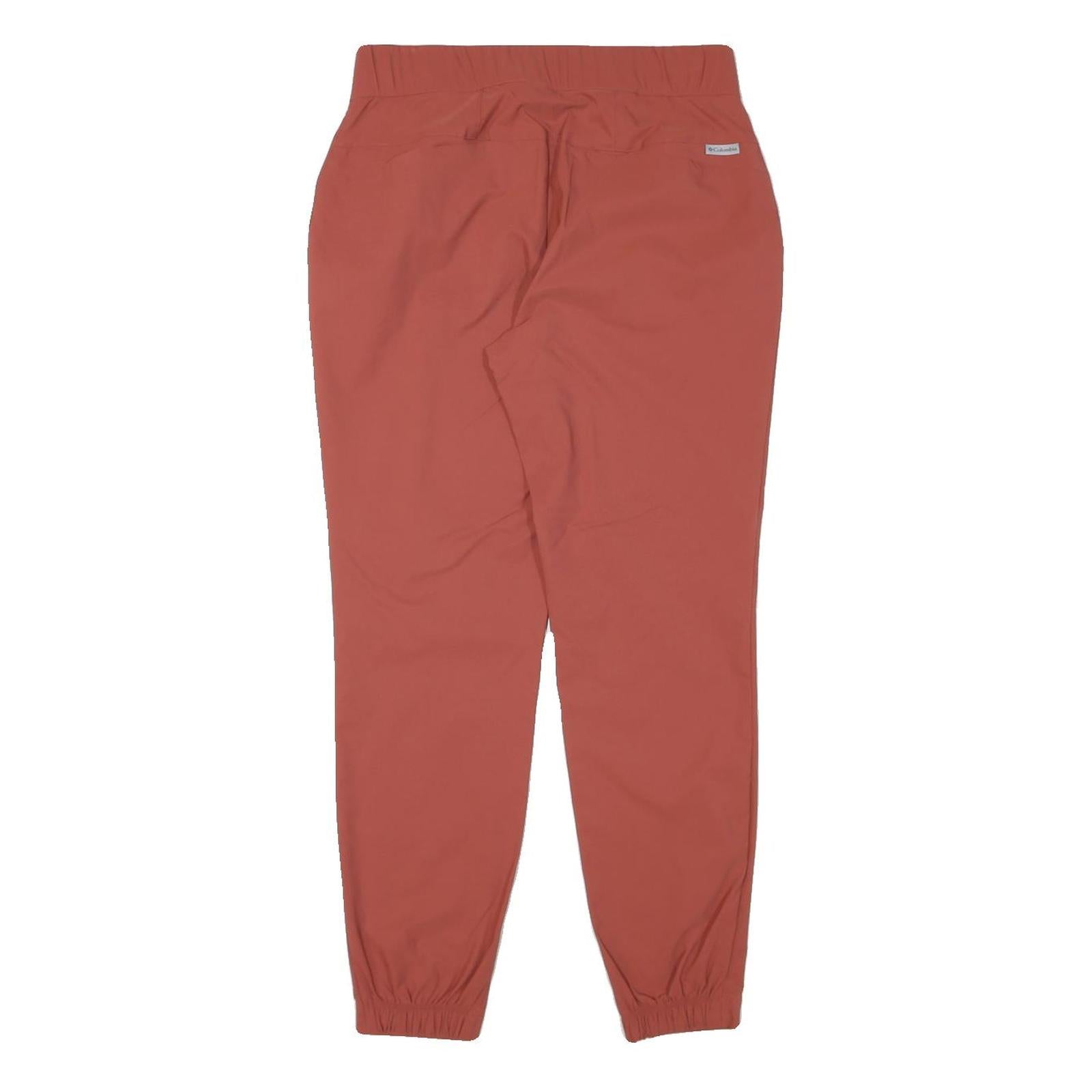 COLUMBIA Womens Relaxed Red Polyester Blend Zip Trousers W28 L27 Casual Outdoor