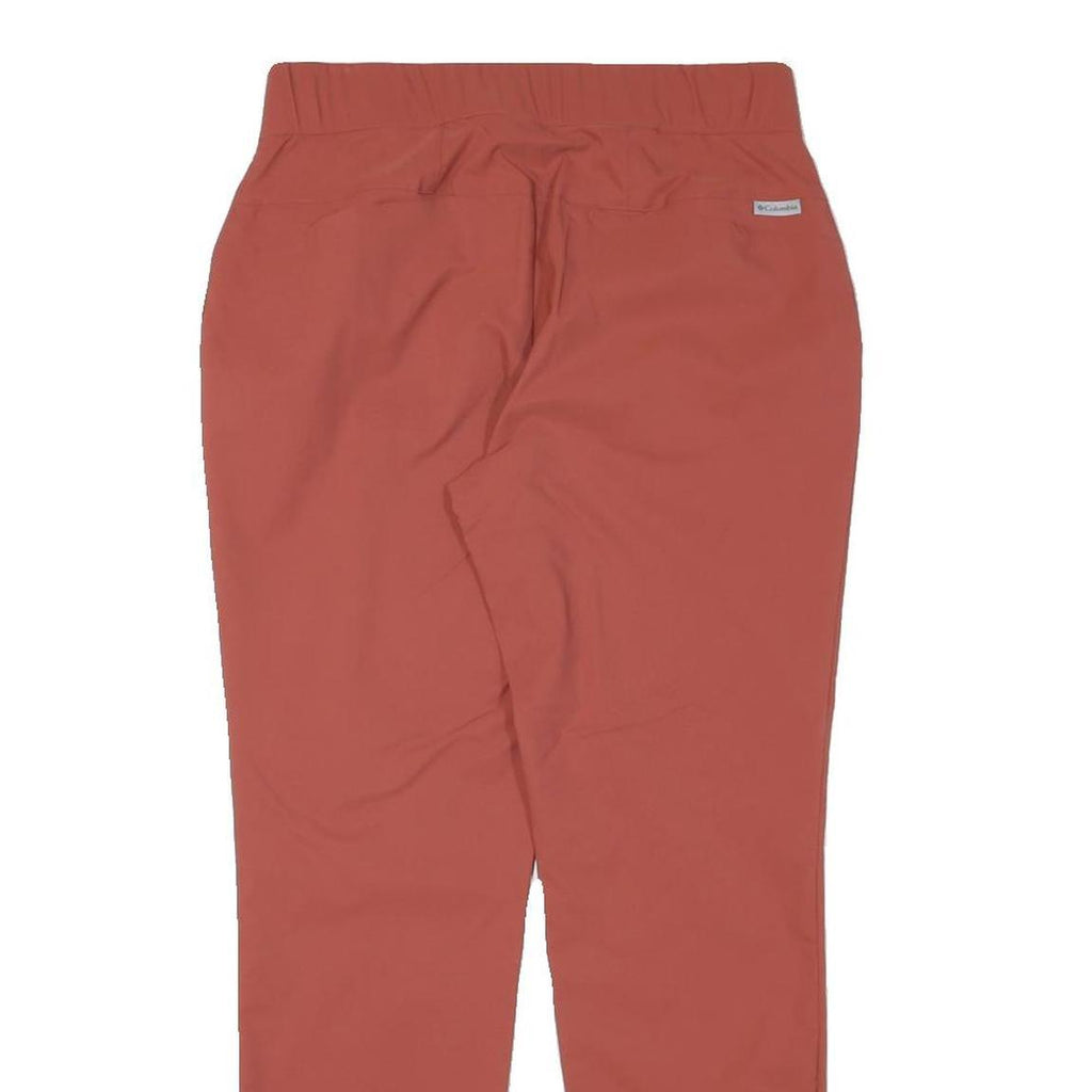 COLUMBIA Womens Relaxed Red Polyester Blend Zip Trousers W28 L27 Casual Outdoor