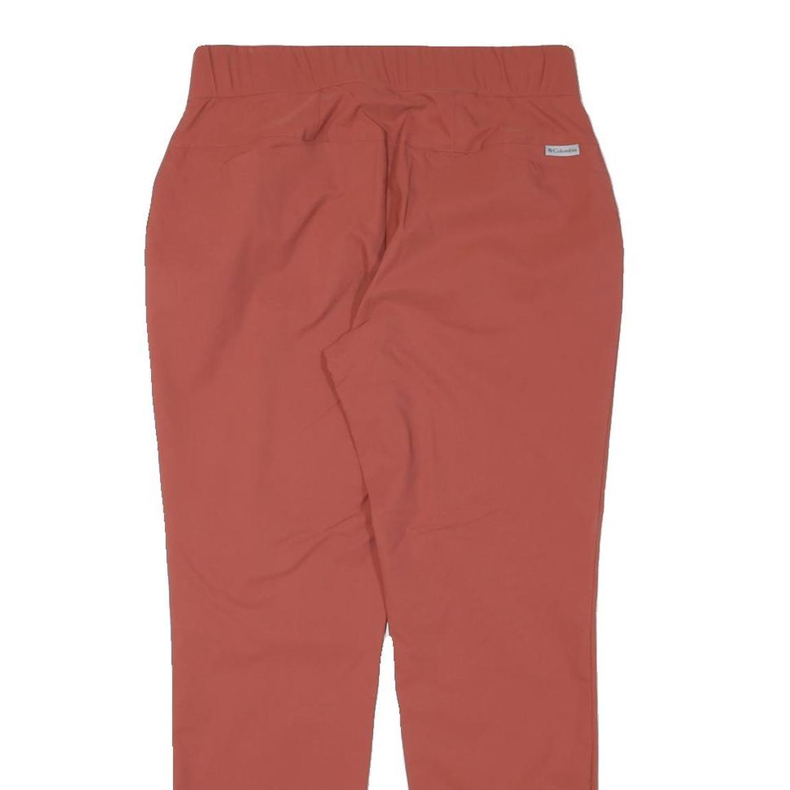 COLUMBIA Womens Relaxed Red Polyester Blend Zip Trousers W28 L27 Casual Outdoor